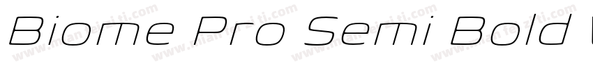Biome Pro Semi Bold Wide字体转换